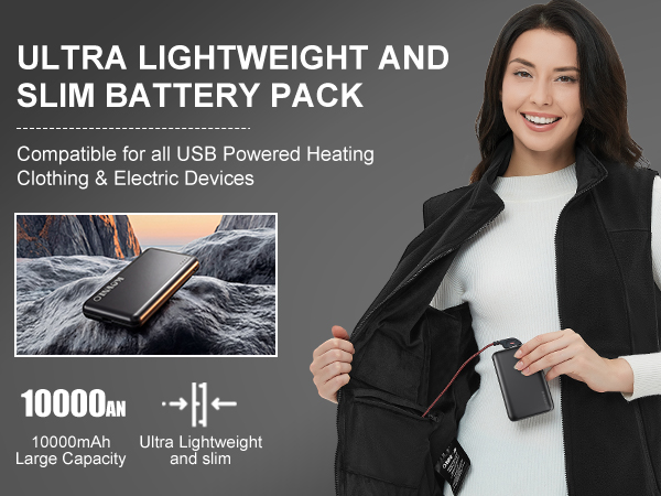 heated vest battery pack