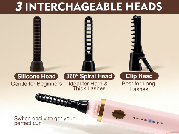 3 INTERCHAGEABLE HEADS