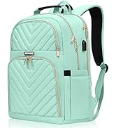 Travel Laptop Backpack, School Backpack for Teens, 15.6 Inch Quilted Work Backpack Purse with USB...