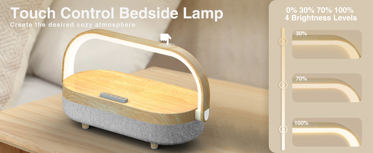 touch control bedside lamp