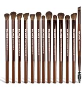 MAANGE 13 Pcs Makeup Brushes with Bag, Multi-functional Eye Makeup Brush Set Professional Blendin...