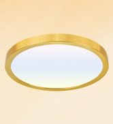 hykolity 12 Inch Selectable CCT LED Round Flat Panel Light, 24W 3000K/4000K/5000K, Edge-Lit Flush...