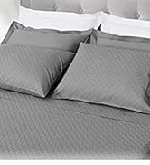Threadmill Cotton Queen Sheet Set | 100% Cotton Sheets for Queen Size Bed | Damask Jacquard Queen...