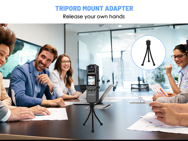 Body Cam with Tripord mount adapter