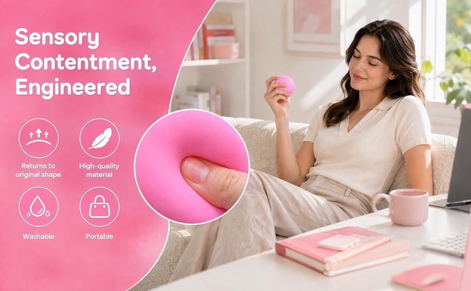 Squishy Stress Ball for Stress Relief, Birthday Gifts