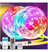 DAYBETTER LED Strip Lights 150 ft, Smart LED Lights for Bedroom, Bluetooth Led Light Strips with ...
