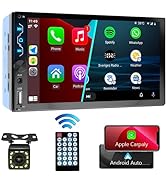 7 Inch Touchscreen Car Radio with Apple Carplay and Android Auto - Bluetooth, Backup Camera, Mirr...