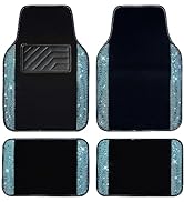 CAR PASS Bling Rhinestones Diamond Waterproof Car Floor Mat, Crystal Sparkly Shining Glitter Carp...