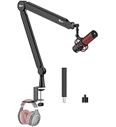 IXTECH Mic Arm Boom Arm 360° Rotatable Microphone Boom Arm Mic Boom Arm with Desk Mount, Fully Ad...