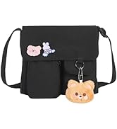 Phaoullzon Kawaii Crossbody Bag Cute Messenger Bags Canvas Shoulder Purse Gifts for Teens