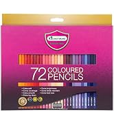 MASTERART Colored Pencils 72 Colors for Kids and Adults Coloring, Free Sharpener in the box