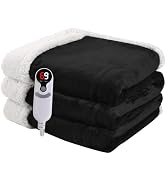 Minervada Heated Blanket Electric Blanket Full Size 72''x84'', Soft Flannel Heating Blanket with ...