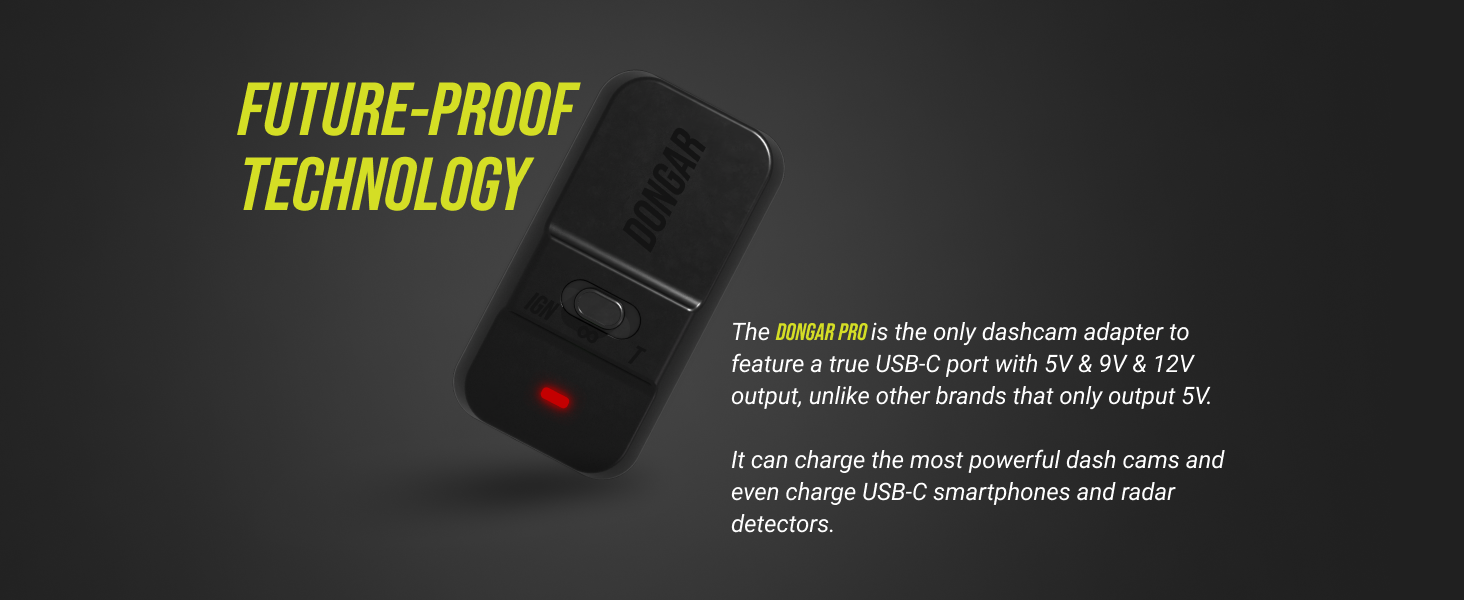 Dongar PRO Parking Mode Dash Cam Power Adapter