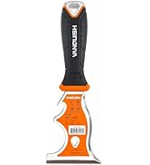 VANQUISH 10 In 1 Stainless Steel Putty Knife Paint Scraper with Soft Grip Handle and Metal Hammer...