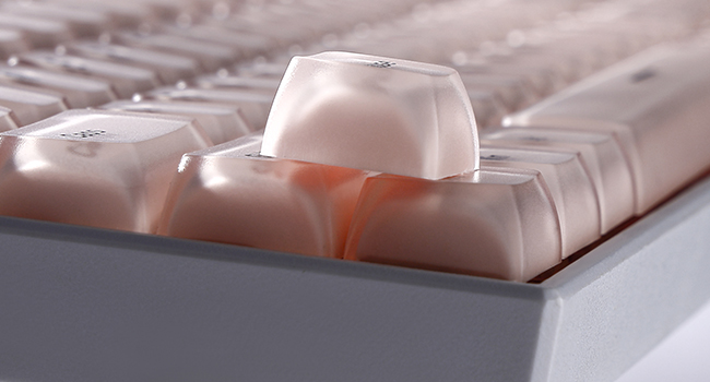 Shine Through Keycaps for Mechanical Keyboards