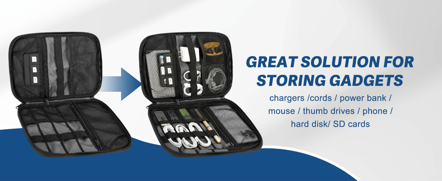 electronics organizer travel case