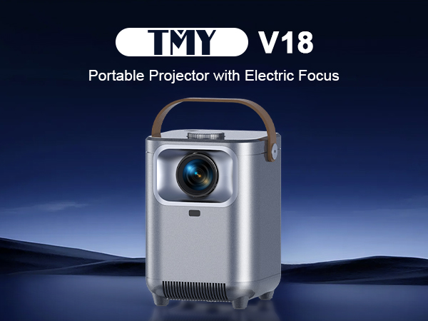 V18 portable projector with electric focus and auto keystone