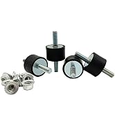 M8 Rubber Studs Shock Absorber Anti-Vibration Isolator Mounts, Rubber Cylindrical Vibration Isola...