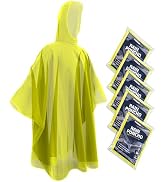 Hagon PRO Disposable Rain Ponchos for Adults (5 Pack)