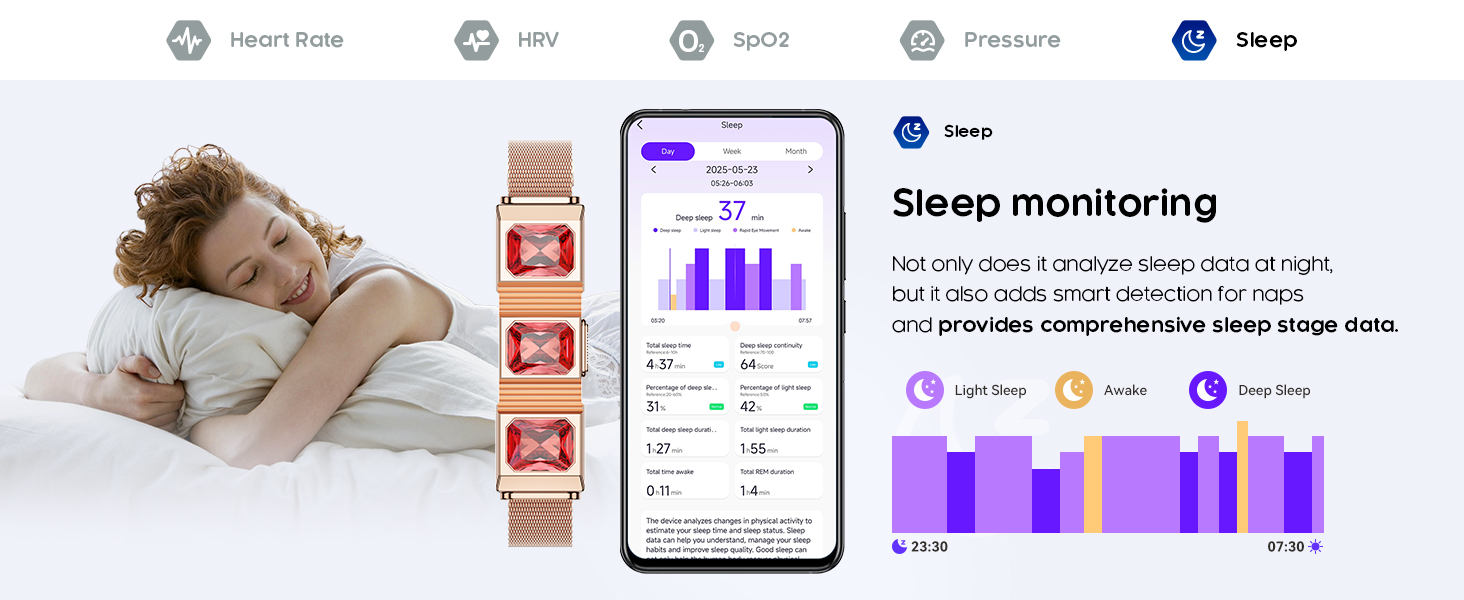 Women's Smart Bracelet with Sleep