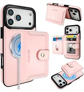 ONETOP Compatible with Magsafe for iPhone 17 Pro Max 2 in 1 Detachable Wallet Case with Card Hold...