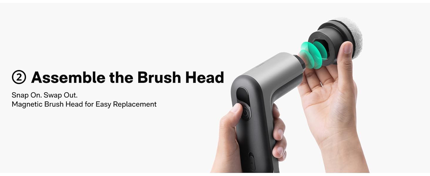 assemble the brush heads
