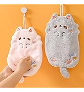 2PCS Funny Hand Towels, Decorative Hanging Towels Set, Quick Dry Soft Absorbent for Bathroom Kitc...
