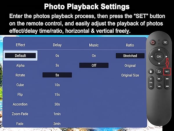 Photo Playback Settings