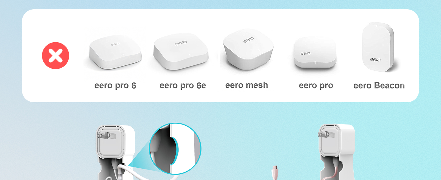Wall Mount Holder for eero 6 and for eero 6+ Router Stand Bracket