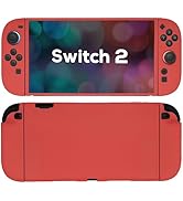 TIKOdirect Protective Case for Switch 2, Soft Skin Full Protective Cover with Classic Color, Sili...