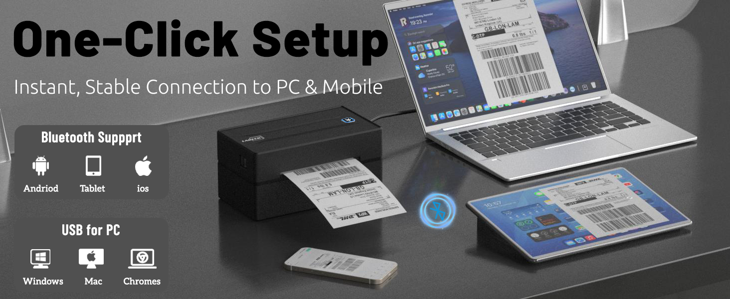 One-Click Setup: Instant, Stable Connection to PC &amp;amp; Mobile.
