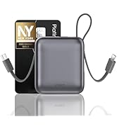 VINKO Small Portable Charger, 22.5W Fast Charging Mini Power Bank 10000mAh with Built-in Cables L...