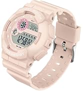 findtime Digital Watch Womens Sport Waterproof White Wrist Watches for Women with Alarm Stopwatch...