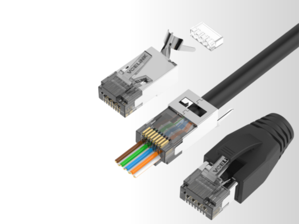 RJ45 Connectors Pass Through CAT6A CAT7 Shielded