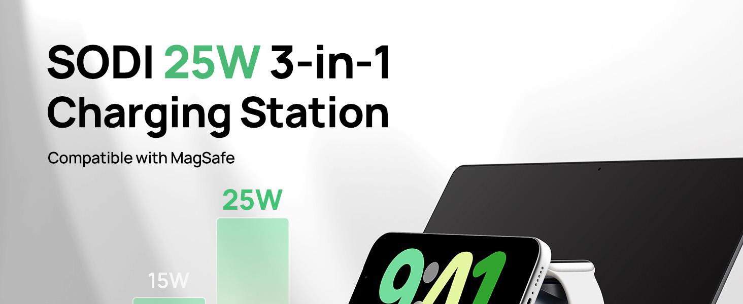 qi 2.2 wireless charger 25w qi2 25w wireless charger 3 in 1 Charging Station 25W Wireless Charger
