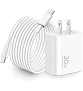 30W iPad Charger Fast Charging, USB C Fast Charger Block &amp; 10FT Extra Long USB-C Cable - PD 3.0 P...