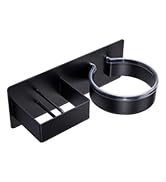 XILIMEN Hair Dryer Holder Wall Mounted, Hair Dryer and Straightener Holder, Adhesive Hair Tool Or...