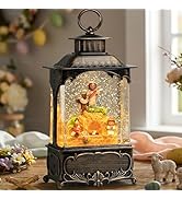 Blansong Easter Empty Tomb Snow Globe Lantern Easter Decorations for Home Gifts Auto Snowfall Gli...