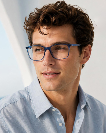Lightweight square glasses