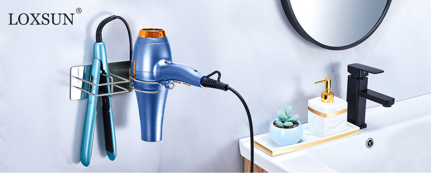 Hair Dryer and Straightener Holder