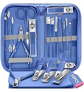 Manicure Set 16Pcs Nail Clippers Set Manicure Kit Professional Stainless Steel Pedicure Kit Nail ...