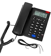 Corded Landline Phone with Caller ID, Landline Phones for Home Office, Speaker Phone with Redial,...