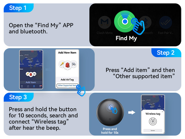 Air Tracker Tags for Android or iOS