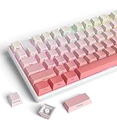 Guffercty kred Cute Gradient PBT Key Caps 135-keys Custom Minimalist Side Printed Double Shot Key...
