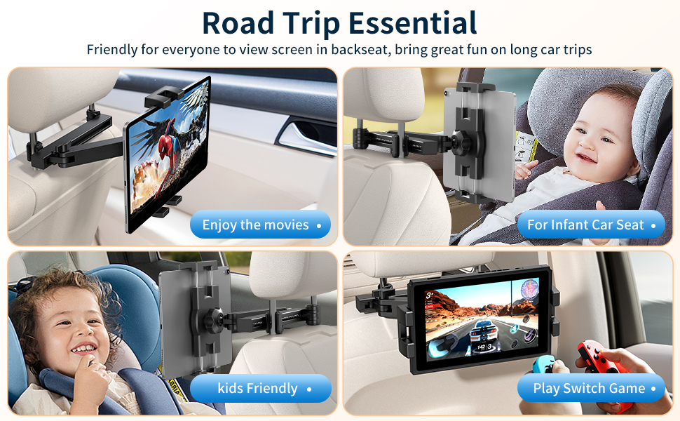 car tablet holder back seat for kids