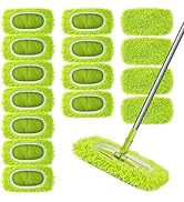 Reusable Dry Sweeping Cloths Microfiber Wet Mop Pads Compatible with Swiffer Sweeper Mop Replacem...
