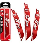 GRENPRO Carbide Reciprocating Saw Blades, Bi-Metal Alloy Steel for Thick Metal/Cast Iron/Alloy St...