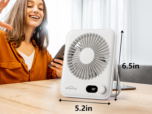 desktop small fan portable desk fans rechargeable battery mini travel essentials quiet women table