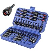 WORKPRO 39-Piece Magnetic Nut Driver Set, Impact Drill Driver Bit 1/4" Hex Shank, SAE &amp; Metric Cr...