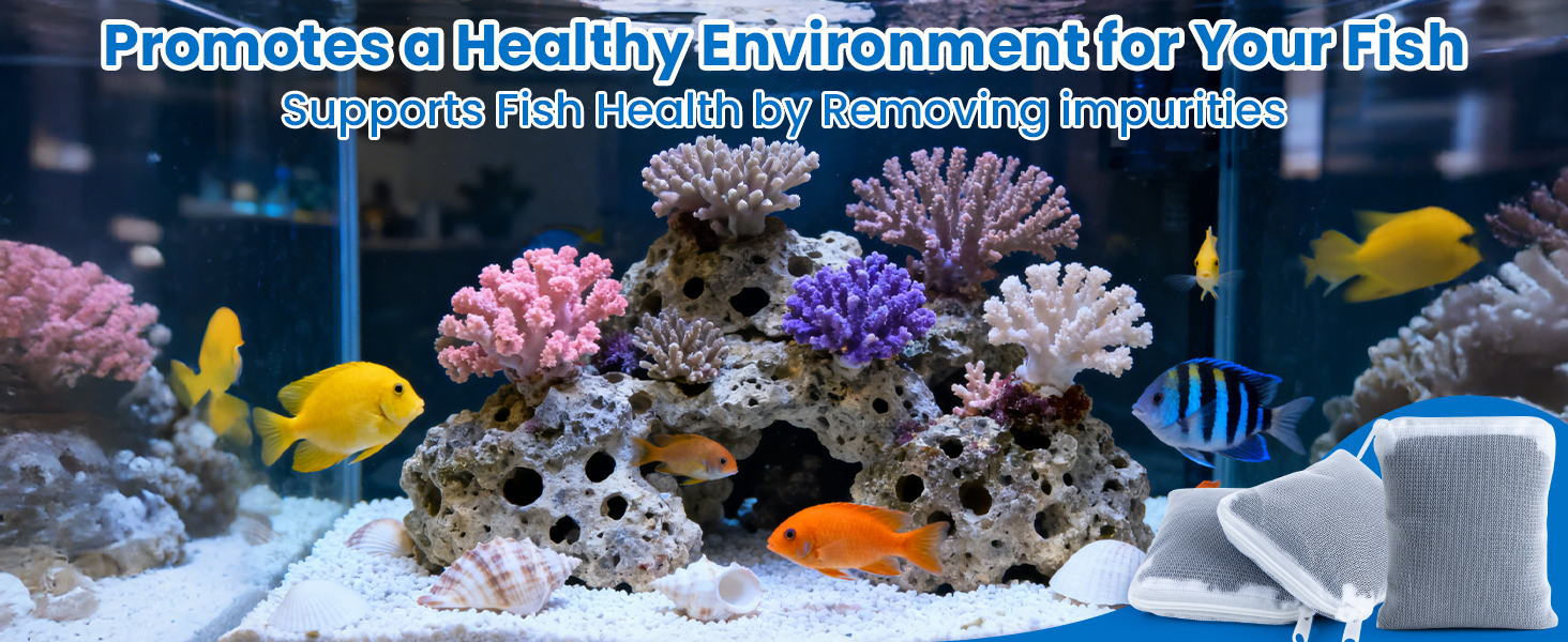 Carbon Filter Media for Aquariums fish tank accessories activated charcoal bags